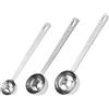 Hwtcjx Cucchiai Dosatori, Set di 3 Misurini in Acciaio Inox 304, Measuring Spoons Preciso Cucina, Misurino, Misurini Cucchiai Dosatore Set per Misurazione a Secco e Ingredienti Liquidi (5ml/15ml/30ml)