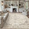 PureCozy Marrone Vintage Tappeto Salotto 200x300cm Antiscivolo Lavabile Camera da Letto Tappeti Sala Soggiorno Cameretta Ufficio Carpet Pelo Corto Morbido Rug