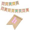 G2PLUS Bandierine Compleanno, Juta, Lino, 3.3m, Style 2
