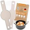 Backefix supporto per pane rotondo e ovale in silicone platino - set da 2 - il tappetino per pane ideale per i tuoi stampi da forno