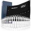 HASKYY Set da 22 pezzi Set di chiavi a cricchetto snodate, 8 - 32 mm