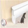 Esufeir 39/1M Bianco Paraspifferi Porta Entrata,Gomma Paraspifferi sotto porta esterna,Autoadesivo Silicone Isolante Acustico Insonorizzazione,Striscia sigillata per porta interna,Copre le porte del