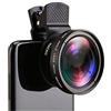 Mcoplus Obiettivo della fotocamera del telefono cellulare 2 in 1 Kit di lenti a clip 37mm 0.45X 49UV Super grandangolare e macro obiettivo della fotocamera del telefono per iPhone e smartphone Android