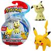 Pokémon Pokemon Selezione Battle Figures Figura di Azione | Figura del Gioco, Figure di Gioco:Mimikyu & Pikachu