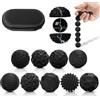 Ainiv 9PCS Magnetiche in Silicone, Mini Palline Magnetiche Sensoriali che Alleviano Ansia, Irritabilità e Tensione per Autismo, ADHD, Palline Antistress Silenziose da Scrivania, Nero