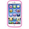 ZBATHTOY Giocattolo per cellulare per bambini, telefono cellulare con musica, luce per bambini (rosa)