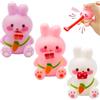 Xionghonglong Squeeze Giocattoli Pasqua,3PCS Giocattoli da Spremere Pasqua,Giocattolo per spremere la lingua,giocattolo per animali da stress con rumore,giocattoli da spremere Squishy,Regalo