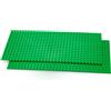 fantifant Set di 2 pannelli per piccoli mattoncini di bloccaggio verde torneo, 255 x 128 x 3 mm, 16 x 32 gommini, non impilabili