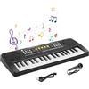 Shayson Pianola Tastiera Bambini, Tastiera Elettronica Portatile 37 Tasti con Micro