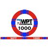 Generico Fiches da Poker WPT World Poker Tour Replica, valore 1000, blister da 25 Fiches in Ceramica da 10 Grammi