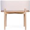 CHILDHOME, Culla 2 in 1, 0-6 mesi, legno di betulla e materiale di peluche, tavolo per bambini, tavolo per attività da 6 mesi a 6 anni, materasso incluso, sicuro, peluche ecru