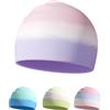 BeLikeFish Cuffia da nuoto per bambini dai 6 ai 14 anni, in silicone sicuro, impermeabile, antiscivolo, colori sfumati