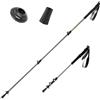 Qunature Bastoni da Trekking Pieghevoli 1 Pezzo, Bastoncini Trekking in 6061 Alluminio Telescopici 62-135cm Leggero con Manico in EVA, per Nordic Walking Montagna Escursioni Sci, Verde