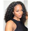 URBeauty Curly Half Wig Human Hair 3 In 1 Seamless Flip Over Half Wigs Human Hair With Drawstring Ready To Wear Glueless Wigs Beginner Friendly Curly Wig For Black Women 16 Inch