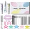 PERMANIA Kit Laminazione Ciglia, 2 in 1 Set di Lifting per Lash e Laminazione delle Sopracciglia, con Cuscinetto Lifting delle Ciglia Inferiori, per Salone o L'uso a Casa