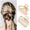 Runmi fermagli per capelli con metallo 2 Pezzi mollette per capelli antiscivolo eleganti pinze capelli piccole per le ragazze lady
