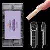 TOROKOM 3D Space French Dual Nail Forms, 150Pezzi, 15Misure, Quadrato Lungo | Forme per Estensione Unghie French, Forme Riutilizzabili per Poly Gel, Builder Gel, Nail Extension DIY