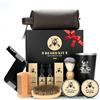 Exreizst Kit Barba per Uomo,Regalo Cura della barba Uomo Completo Professionale per Marito Papà -con2Olio per la crescita della barba, balsamo, pennello, pettine,sapone barba, tazza custodiaViaggio