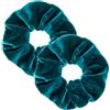 Leirinik Velvet Scrunchie - Elastici per capelli di alta qualità, 100% poliestere, effetto velluto, per donne e ragazze, per tutti i tipi di capelli, per capelli