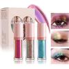 KARLOR Set di 3 ombretti liquidi camaleonte, polarizzati, fard liquido, evidenziatore metallizzato, sfumato glitterato, Diamond Sparkle Eyeliner