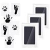 NASMBXA Set Impronte Bimbi, 3 Pcs Kit Impronte Neonato, Impronta Bambino, Impronta Mani e Piedi Neonati Inchiostro per Neonati da 0 a 3 Mesi Cucciolo Cane Gatto, Regalo Battesimo Bimbo