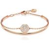 Swarovski Bracciale da donna in metallo, con cristalli, taglia unica, 89003547