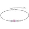 Vadmans Bracciale da donna con nodo celtico, in argento Sterling 925, con pietra portafortuna, con nodo celtico, con zirconi cubici, gioielli ottobre, regalo di compleanno per donne e ragazze