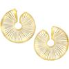 Breil, Collezione Be Whisper, Orecchini Donna, Orecchini in Acciaio Lucido Laserato a Spirale, Chiusura a Farfalla, Diametro 4,5 cm, Idea Regalo Donna