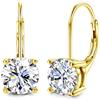 DOCHAIS Moissanite Orecchini Donna Argento 925 0.5ct-1.0ct Brillante Oro Bianco Orecchini Punto Luce Regalo Donna Compleanno D
