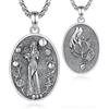 CELESTIA Festa della Mamma Collana Donna Persefone Ciondolo Argento 925 Catena Acciaio Inossidabile, Dea Greca Talismano Samhain Gioiello Regalo per Futura Mamma/Moglie
