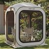 EAST OAK Gazebo 1,2x1,2M Pieghevole Esterno Resistente, Tendone da Esterno per 1-2 persones, Tenda per Campeggio, Feste, Protezione UPF 50+, Ventilazione a 360°, Antizanzare, Include una borsa, Beige
