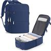 xlodea Zaino Easyjet 45x36x20, Bagaglio a Mano per Easyjet 45x36x20 Impermeabile Borse da Cabina Zaino da Viaggio Aereo Donna Borsa da Viaggio