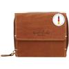Gusti Leder Gusti Portafoglio In Pelle Brigitta - Portafoglio Con Protezione RFID Per Donna E Uomo, Portafoglio Compatto, Portacarte, Porta Carte, Borsellino, Piccolo Marrone, Fatto A Mano, Resistente