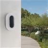 M mimotec - Applique da parete LED per esterni Serie Serena, 18 W, 3CCT, 2160 lm, impermeabile IP65, angolo 120°, stile moderno grigio, materiale PC, ideale per facciate ed esterni
