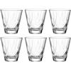 LEONARDO HOME Twist 023590 - Set di 6 bicchieri per acqua lavabili in lavastoviglie, di alta qualità e moderni, ergonomici, adatti all'uso quotidiano e curvi, 215 ml