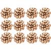 The Gift Wrap Company - Fiocchi decorativi opachi, 12 punti, grandi, colore: Oro
