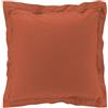 Douceur d'Intérieur DOUCEUR D'INTERIEUR Interno morbido federa volano piatto 63x63 cm percalina terracotta