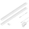 ledscom.de Luce sottopensile a LED SIRIS bianco opaco, piatto, ogni 50cm, ogni 655lm, bianco, set di 2