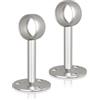 Sayayo Bastone per Tende Acciaio Inox Supporto, Staffa di Montaggio per Tende, Palo per Tenda da Soffitto con Viti ad Espansione per Asta di Tenda Appendiabiti Guardaroba per Appendere, 25mm 2 Pezzi
