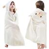 Fayscingo Asciugamano da Bagno con Cappuccio per Bambini Morbido Caldo Coperta Accappatoio Vello di Corallo Asciugamano Doccia da Bagno per Ragazzi e Ragazze