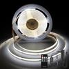 TTWAY Striscia LED COB 3M, LED Striscia 6000K con Alimentatore e Telecomando, DC24V, 480LEDs/M, CRI 90+, larghezza 8mm, Striscia LED 3 metri Bianco Freddo per la Decorazione della Camera da Letto