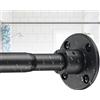 DAKEPOLE Asta per tende 70-230 cm, asta per tende da doccia estraibile nero opaco per bagno, finestra, guardaroba