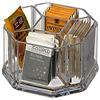 Yakri Scatola porta bustine the in plastica con 5 scomparti,Porta bustine da tè in acrilico, caffè,biscotti, zucchero borsa custodia Guest Room scatole, Acrilico, Clear, L16*W16*H8cm YTBH-002