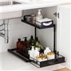 MICHIHOMIE Organizer Sottolavello Cucina in Metallo 2 Livelli Antiruggine