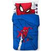 Jay Franco Marvel Spiderman Webtastic 100% cotone, set letto singolo, 3 pezzi, include copripiumino, lenzuolo e federa