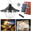 Quntis Lampada Solare da Esterno con Telecomando, 80 LED & Lampadina E27, Lampadario Sospesi con 2 Sensore di Movimento, 5 Modalità, 2700K-6500K, Impermeabile IP65 Luci per Gazebo Balcone Giardino