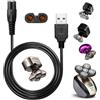 WAHFOX Cavo di ricarica universale per rasoio, cavo USB compatibile con rasoi Skull Pitbull e marchi di rasoi tradizionali (caricatore USB)