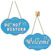 8Gnituhs Cartello a doppia faccia Do Not Disturb da appendere alla porta - Cartello Privacy Please Knock per ufficio domestico, hotel, servizi igienici e sale conferenze, indicatore reversibile per