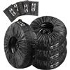 Hlimind Set da 4 Sacchi per Pneumatici Impermeabili e Antipolvere Ø 80 cm - Custodie con Maniglia per Pneumatici 18-23 Pollici (Auto, SUV, Camper)
