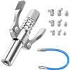 YGKYMVW Testina per Ingrassatore G Coupler, Ugello per Pistola a Grasso con Doppia Impugnatura con 30 cm Tubo, G Grasso Pistola Accoppiatore con M6 M8 M10 Ugello per Ingrassatore